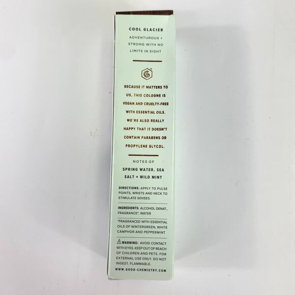 Good Chemistry Cool Glacier Rollerball Cologne W/ Essential Oils 0.25 oz Unisex - Picture 5 of 9